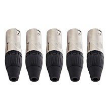 Studiospares Precision Pro XLR (M) 3-Pin Connector, 5 Pack