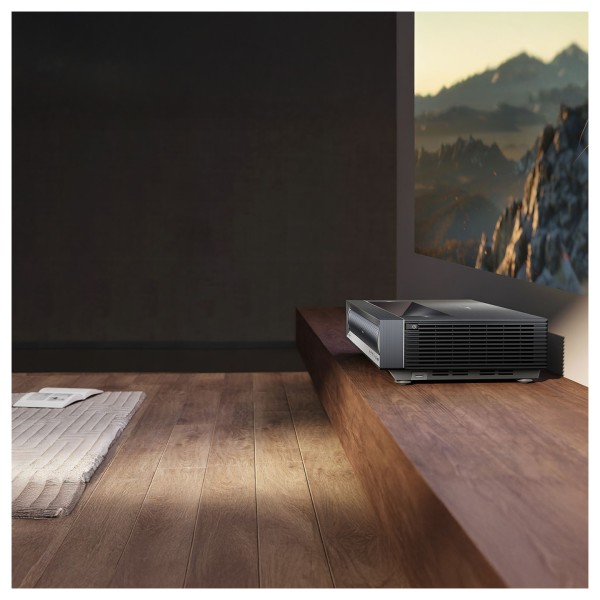 Hisense PX3 PRO 4K Ultra Short Throw Laser TriChroma Projector, Grey - lifestyle square 1 