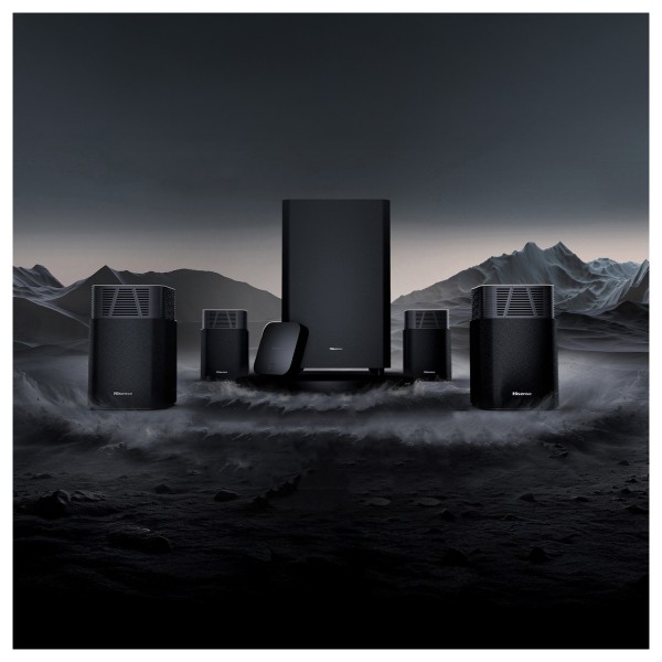 Hisense HT Saturn 4.1.2 Wireless Sound System with Free Party Rocket 160 Bluetooth Loudspeaker - lfiestyle 1