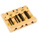 Fender HiMass 4-String Bass Bridge Assembly With Brass Saddles, Gold - main