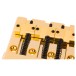 Fender HiMass 4-String Bass Bridge Assembly With Brass Saddles, Gold - bridge 