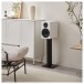 Elipson Prestige Facet II 8B Bookshelf Speakers (Pair), White Matt - Lifestyle image
