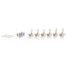 Fender ClassicGear Staggered Tuning Machines, Chrome 