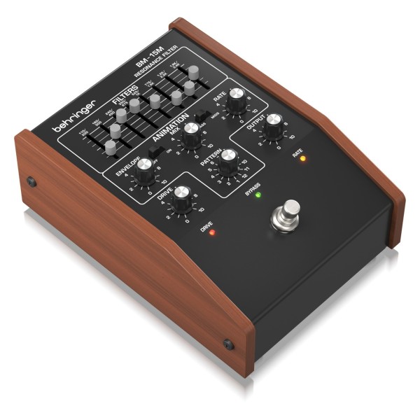 Behringer BM-15M Resonance Filter Pedal, Left Angle