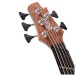 Cort A5 Beyond, Open Pore Bubinga Natural headstock