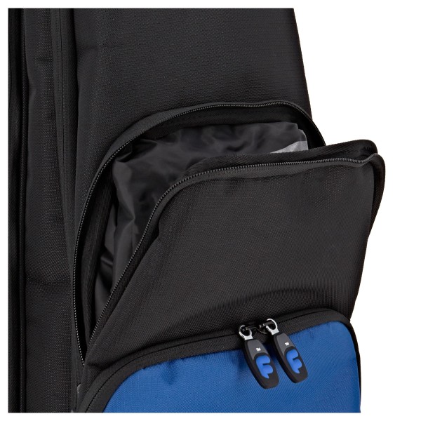 Fusion Premium Bass Trombone Gig Bag, Black and Blue