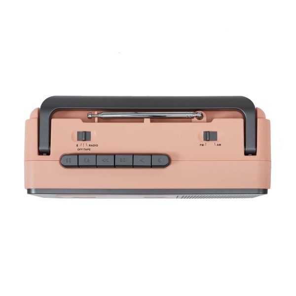 Crosley CT102 Cassette Player, Rose Gold/Grey - Top