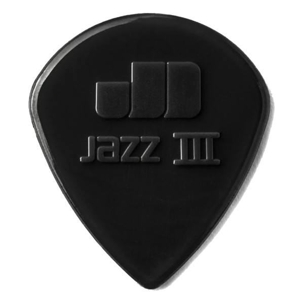 Dunlop 47P3S Jazz III Picks, Black, 6 Pack - single 