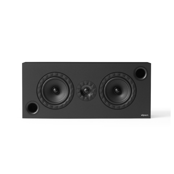 Elipson Prestige Facet II 14LCR Centre Speaker, Black Matt - front square 