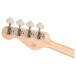 Squier Paranormal Rascal Bass HH, White Pearloid PG, Metallic Black - Headstock Back