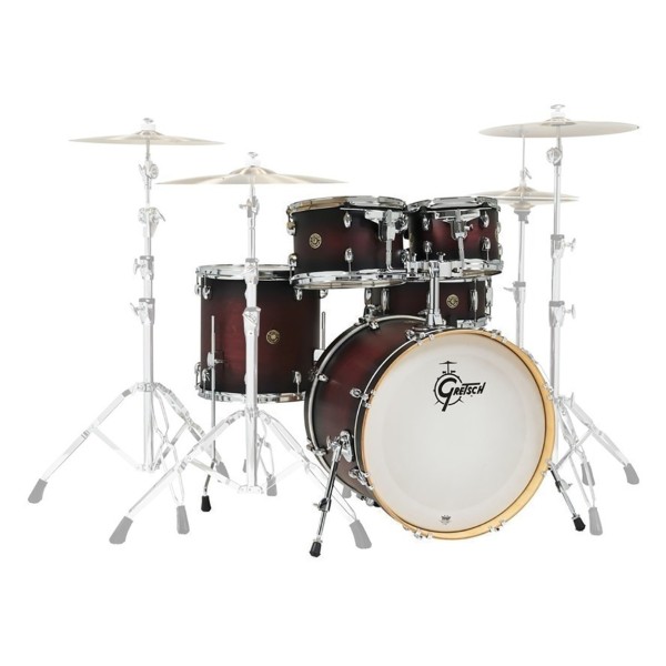 Gretsch Catalina Maple 20'' Fusion 5pc Shell Pack, Satin Deep Cherry Burst