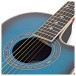 Roundback Electro Acoustic Guitar by Gear4music, Blue Burst