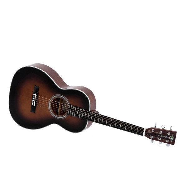 Sigma S00M-18-SB Acoustic Guitar, Sunburst - Angle