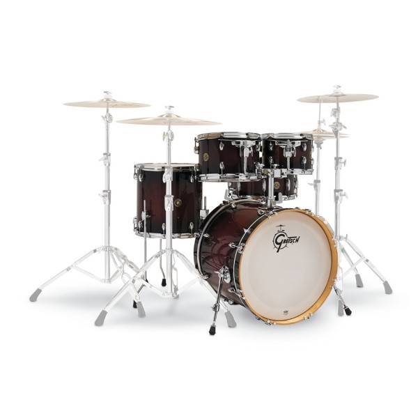 Gretsch Catalina Maple 20'' Fusion 5pc Shell Pack, Deep Cherry Burst