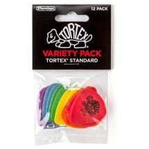 Dunlop 418P Tortex Standard Picks, Variety 12 Pack