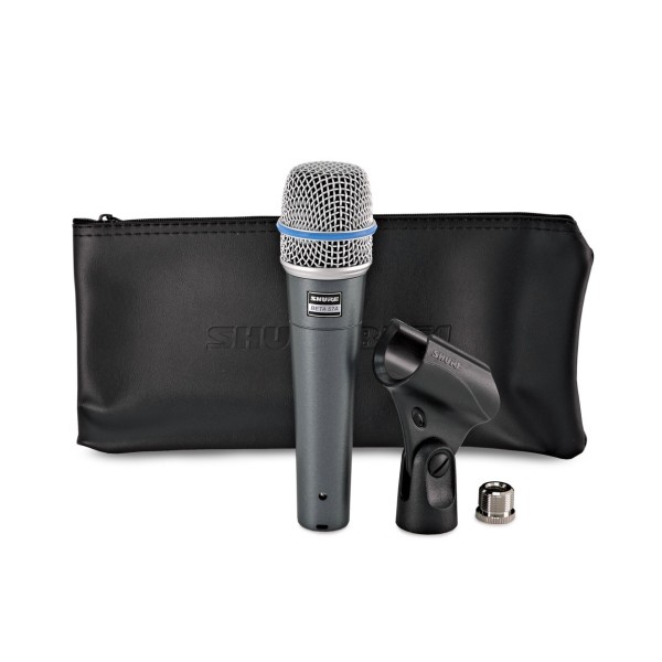 Shure Beta 57A Dynamic Microphone, With Accessories