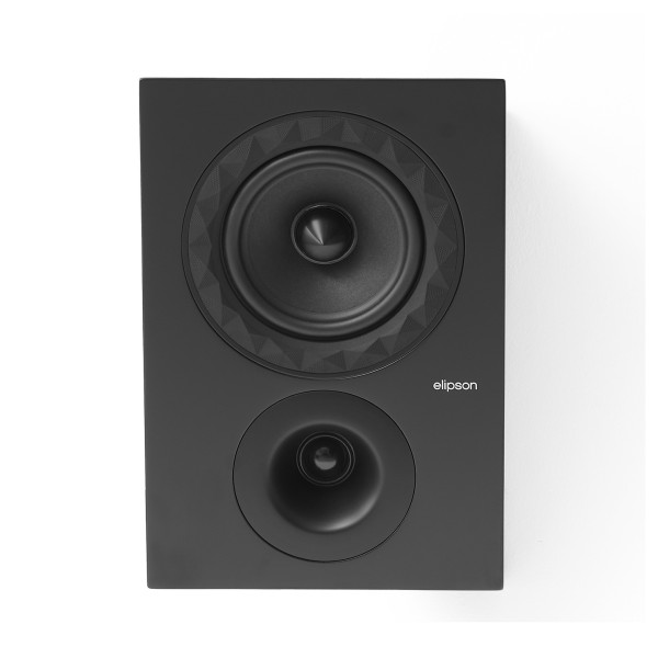 Elipson Prestige Facet II 6ATN Atmos & Surround Loudspeakers, Black Matt - front square 
