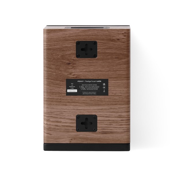 Elipson Prestige Facet II 6ATN Atmos & Surround Loudspeakers, Black Matt / Walnut - rear 