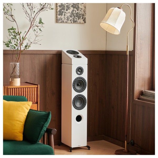 Elipson Prestige Facet II 6ATN Atmos & Surround Loudspeakers, Black Matt / Walnut -life style 