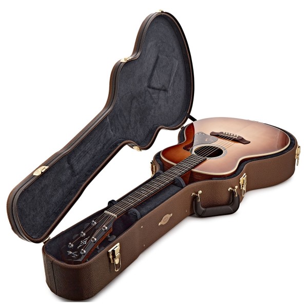 Taylor Gold Label 814e Koa Super Auditorium, Sunburst - case open 