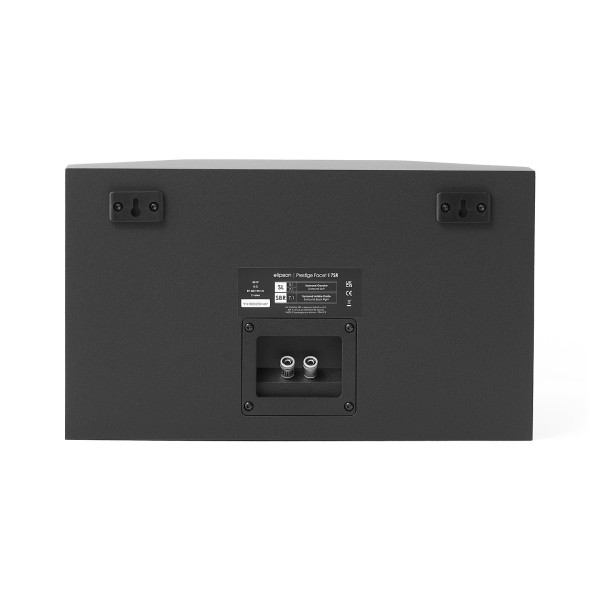 Elipson Prestige Facet II 7SR Surround Dipolar Loudspeakers, Black Matt - rear 