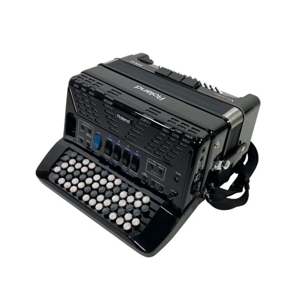 Roland FR1 Compact V- Accordion  with Speakers - Button Type - Black 