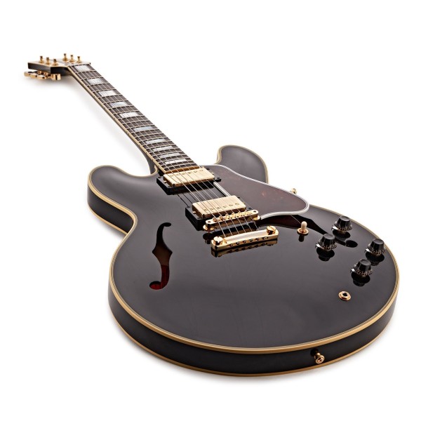 Gibson Custom 1959 ES-355 Reissue Stop Bar Ultra Light Aged, Ebony #A921462 - body and neck 