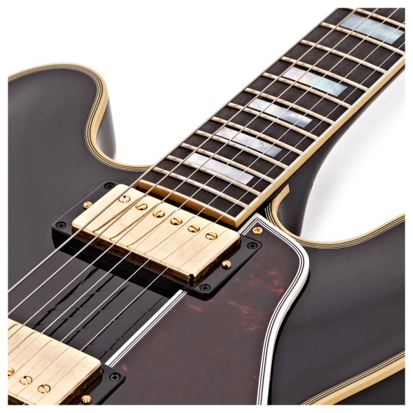 Gibson Custom 1959 ES-355 Reissue Stop Bar Ultra Light Aged, Ebony #A921462 - pickups 