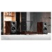 Edifier S3000MKII 2.0 Hi-Res Wireless Bluetooth Bookshelf Speaker Set, Brown - Lifestyle image, Turntable setup