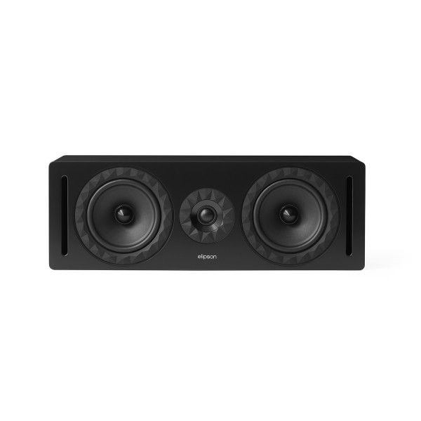 Elipson Prestige Facet II 14C Centre Loudspeakers, Black Matt - main front 