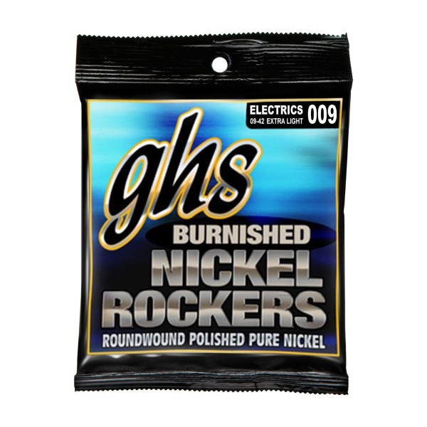 GHS BNR-XL Burnished Nickel Rockers; XLight; 9-42