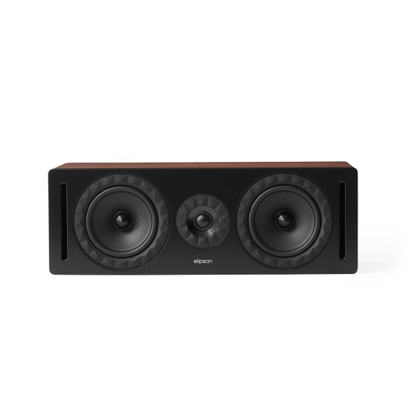 Elipson Prestige Facet II 14C Centre Loudspeakers, Black Matt / Walnut - main front sq