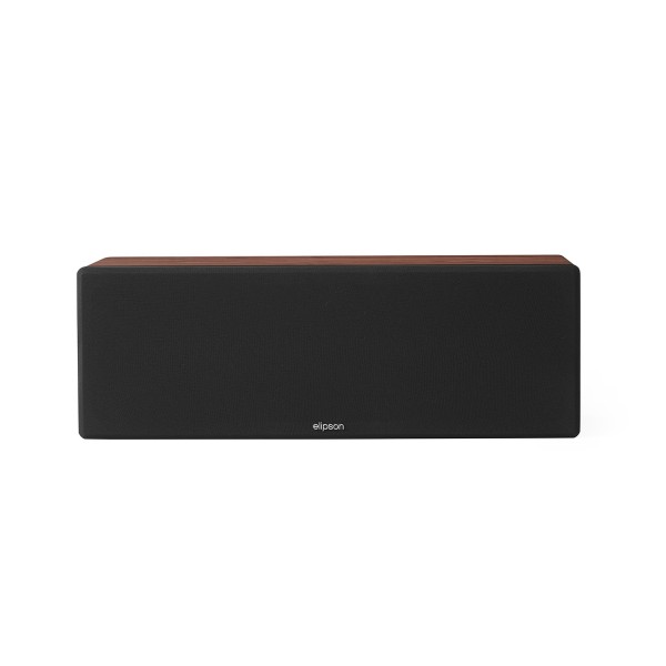 Elipson Prestige Facet II 14C Centre Loudspeakers, Black Matt / Walnut - grille on 