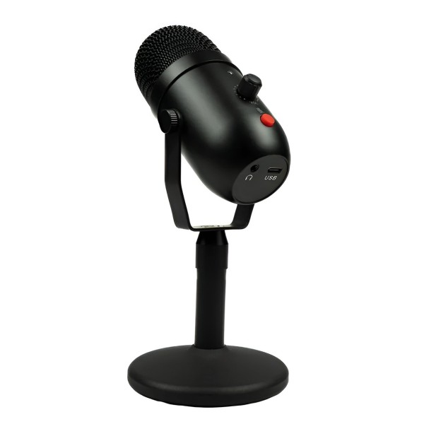 Trumix USB Podcast & Recording Mic With Stand - Angled