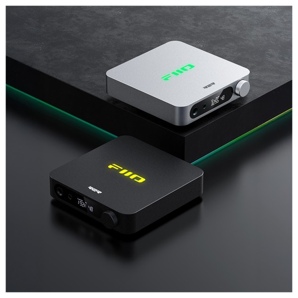 FiiO K11 R2R Compact Desktop DAC and Headphone Amplifier, Black and Silver