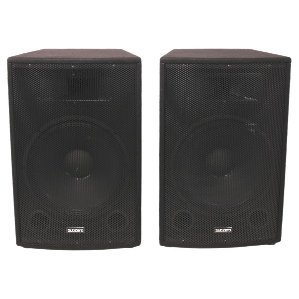SubZero C15A Active PA Speaker, Pair - Secondhand