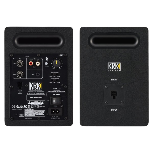 KRK Kreate 3 Studio Monitor, Pair - Rear
