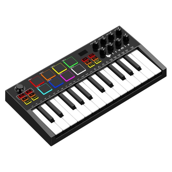 Trumix MC-25BT MIDI Keyboard - Angled