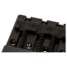 Fender HiMass 4-String Bass Bridge Assembly With Brass Saddles, Black  - saddles 