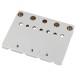 Fender HiMass String-Through 4-String Bass Bridge Assembly With Brass Saddles, Chrome - back 