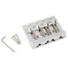 Fender HiMass String-Through 4-String Bass Bridge Assembly With Brass Saddles, Chrome