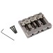 Fender HiMass String-Through 4-String Bass Bridge Assembly With Brass Saddles, Black Chrome - main 