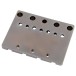 Fender HiMass String-Through 4-String Bass Bridge Assembly With Brass Saddles, Black Chrome - back 
