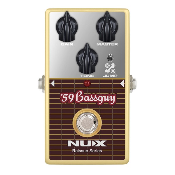 NUX Bassguy Preamp Overdrive Pedal, Front