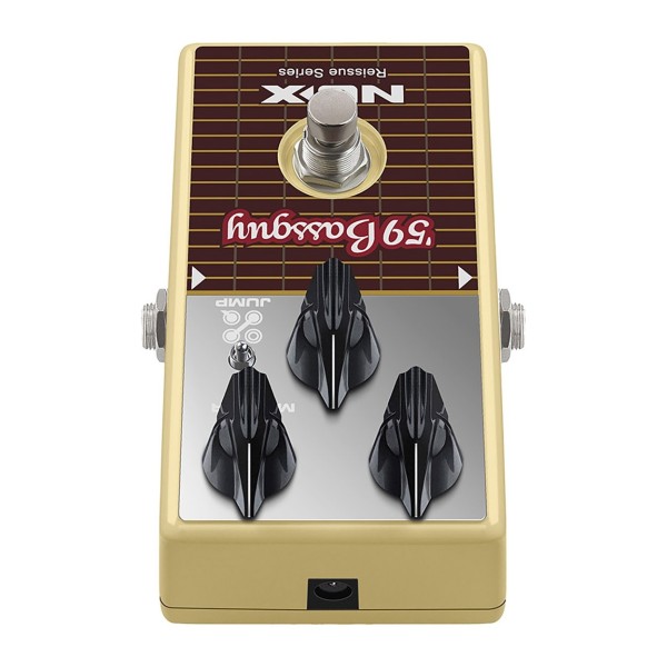 NUX Bassguy Preamp Overdrive Pedal, Rear Angle