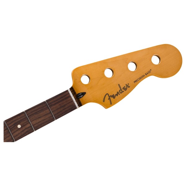 Fender Player II Series Precision Bass Neck, 22 Medium Jumbo Frets, Rosewood, 9.5", Modern "C"  - headstock 