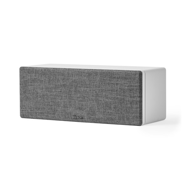 Elipson Prestige Facet II 11C Centre Loudspeakers, White Matt - left grille on