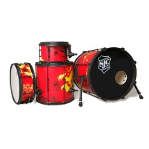 SJC Drums Josh Dun The Ned 4pc Shell Pack, Inferno