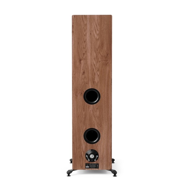 Elipson Prestige Facet II 34F Floorstanding Loudspeakers (pair), Black Matt / Walnut - rear 
