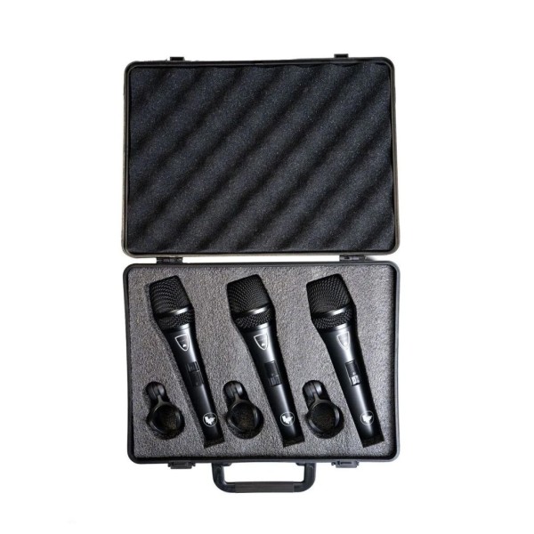Trumix UM-VM-603 Dynamic Vocal Microphone Pack with Case - Case Open
